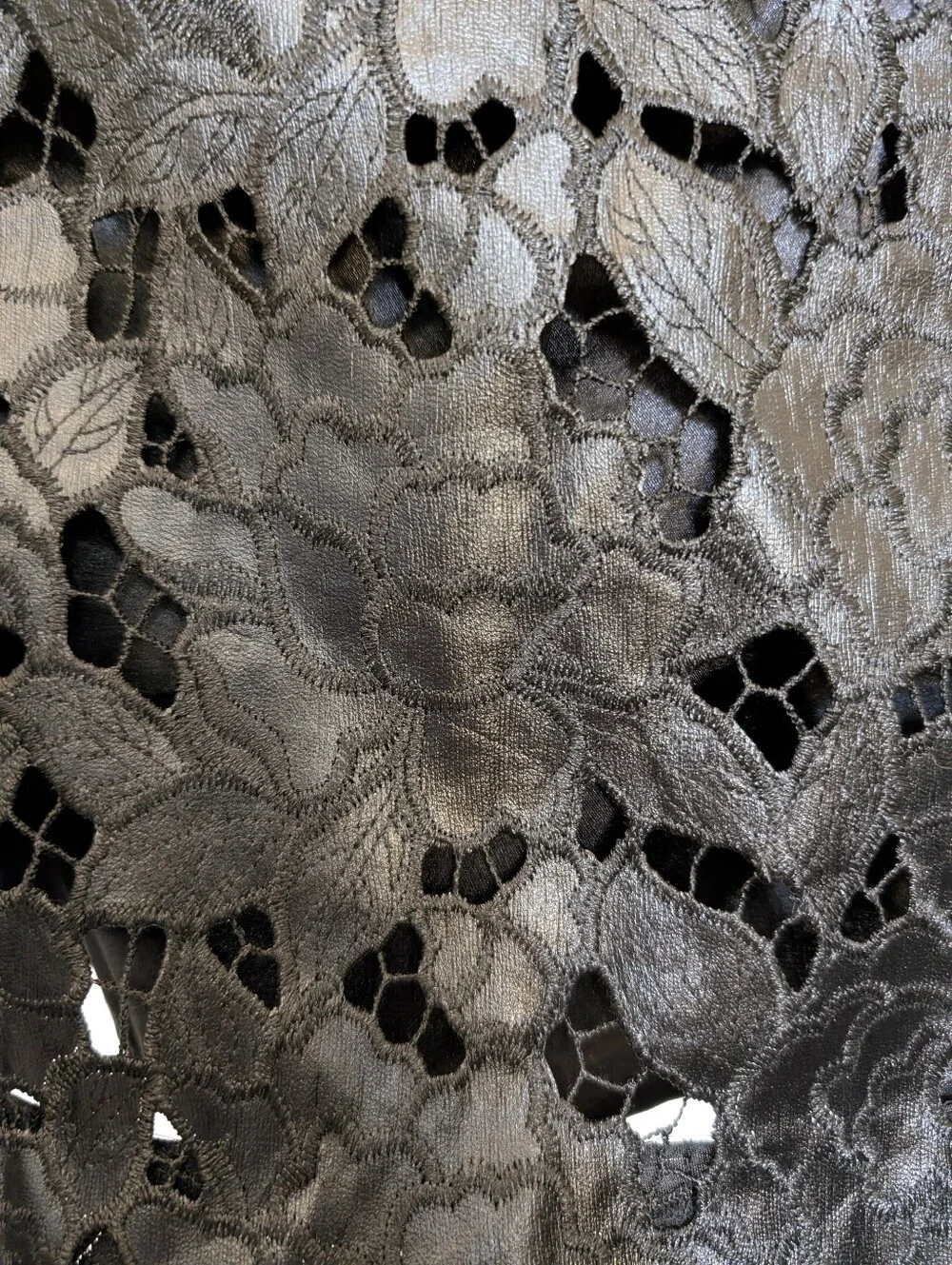 bebe Black Floral Lace Mini Dress - Picture 8 of 9